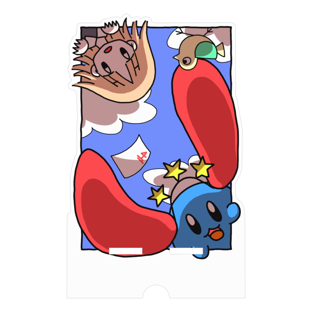 「白い駅」アクリルスマホスタンド