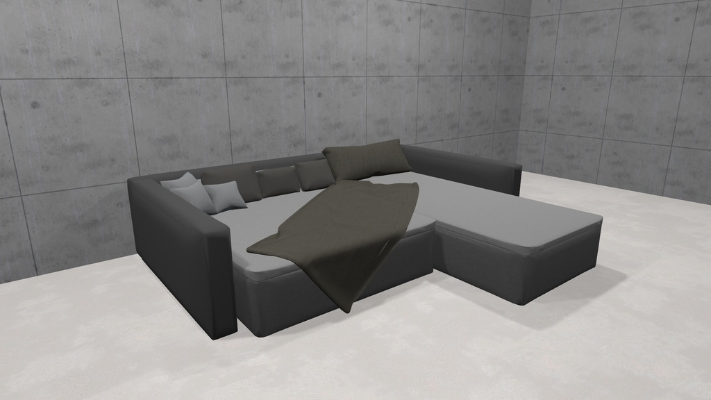 【VRChat想定】ソファーベッド
