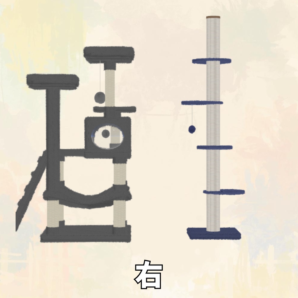 【VRChat想定】まったりにゃんこタワー