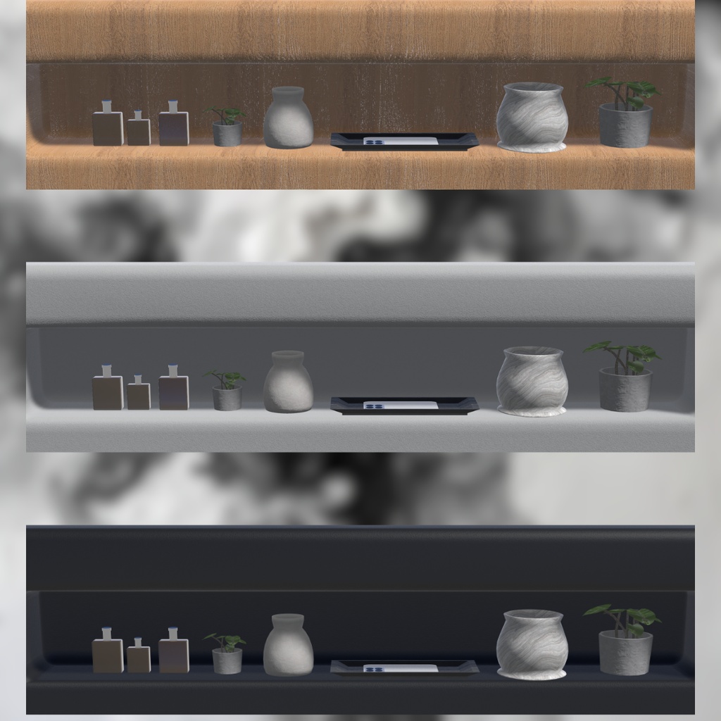 【VRChat想定】LUXURY MODERN BED / ラグジュアリーモダンベッド