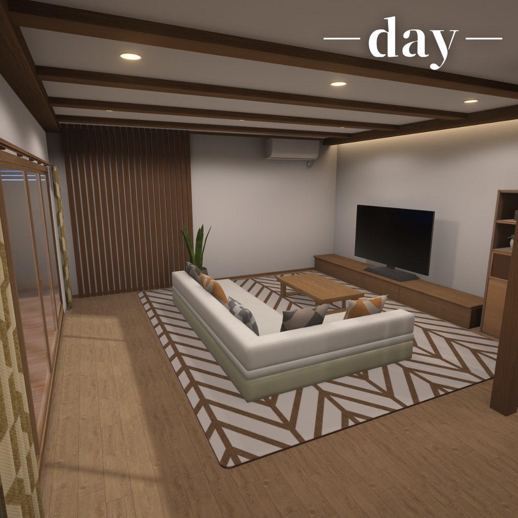【VRC向けワールド】Warm Timber Lounge