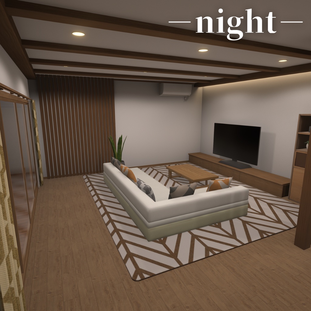 【VRC向けワールド】Warm Timber Lounge