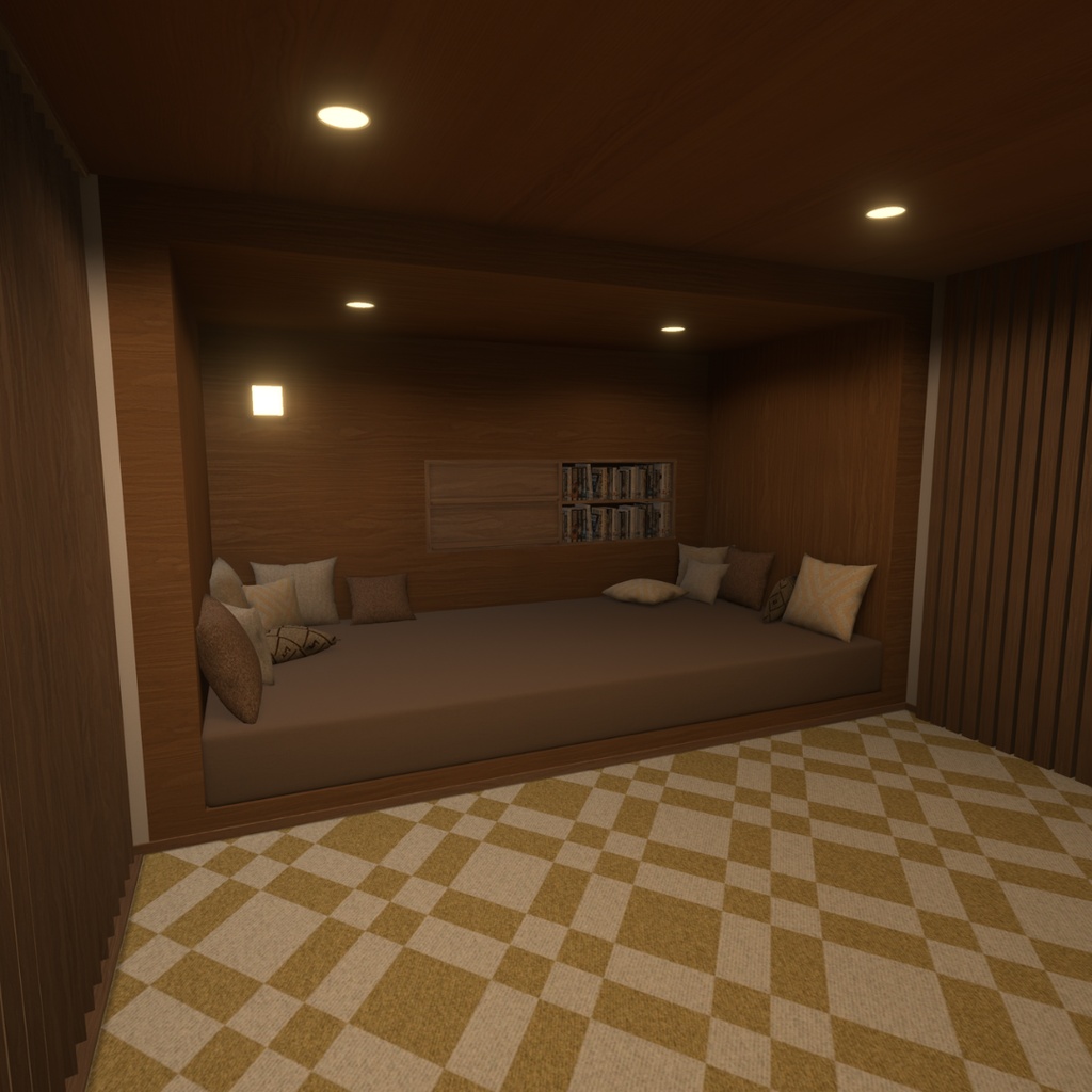 【VRC向けワールド】Warm Timber Lounge