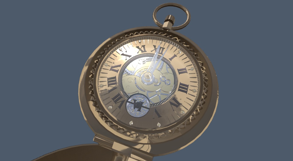 3Dモデル「アニメーション機械式時計_アングレカム/Angraecum」