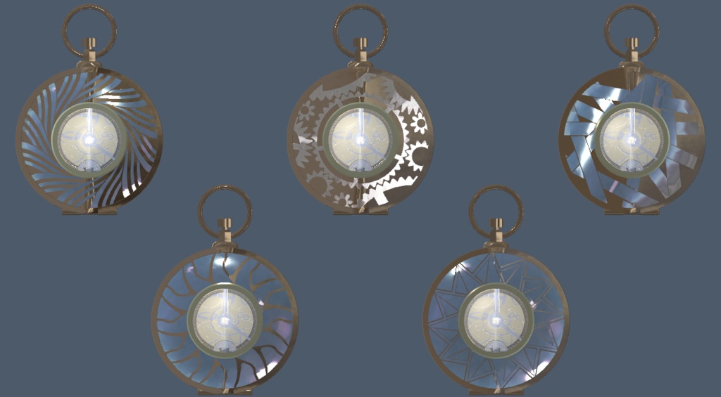 3Dモデル「アニメーション機械式時計_アングレカム/Angraecum」