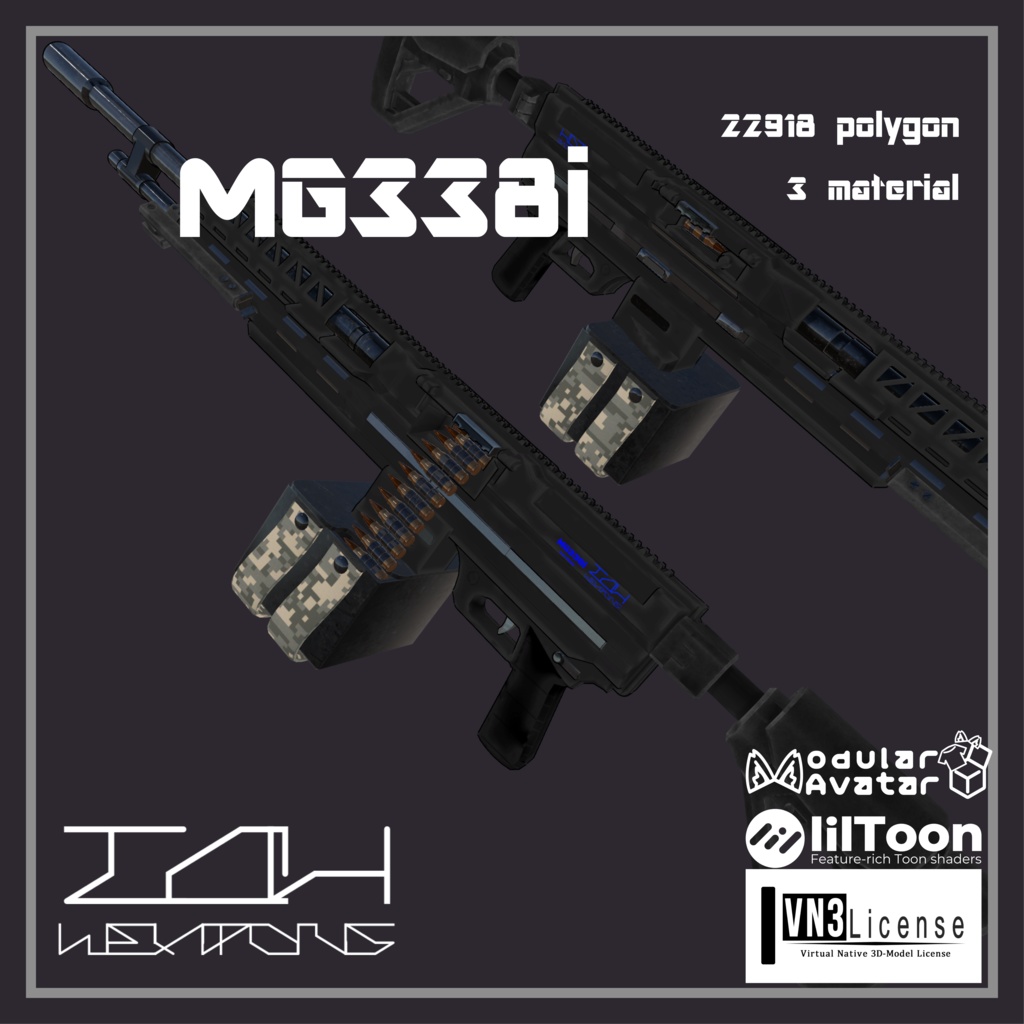 3Dモデル「MG338i」MA対応 VRC想定