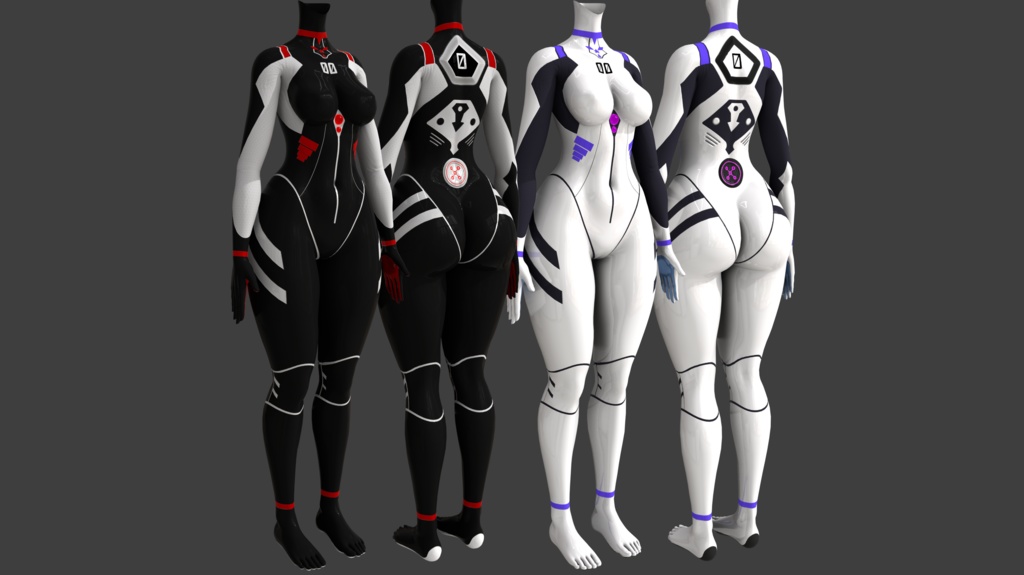VRBASE EGIRL用 Nanosuit 【Textures / テクスチャパック】