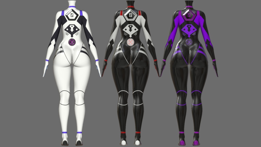 VRBASE EGIRL用 Nanosuit 【Textures / テクスチャパック】