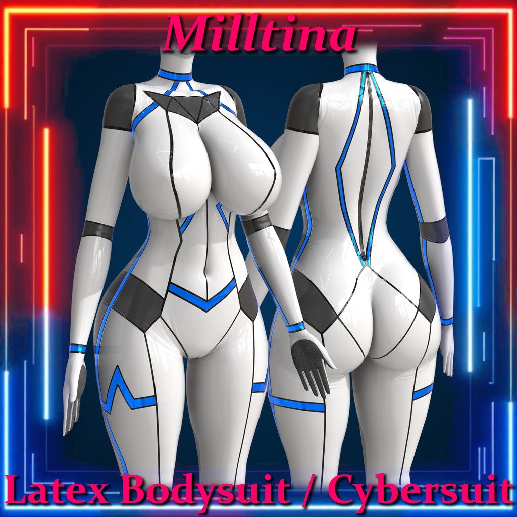 Milltina用 Latex Cybersuit / Bodysuit Textures【ボディスーツ・テクスチャパック】