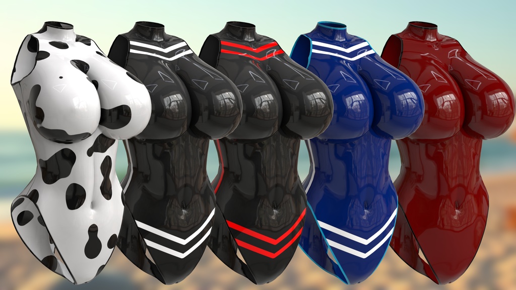 【無料】Milltina用 One-Piece Swimsuit Textures【テクスチャパック】