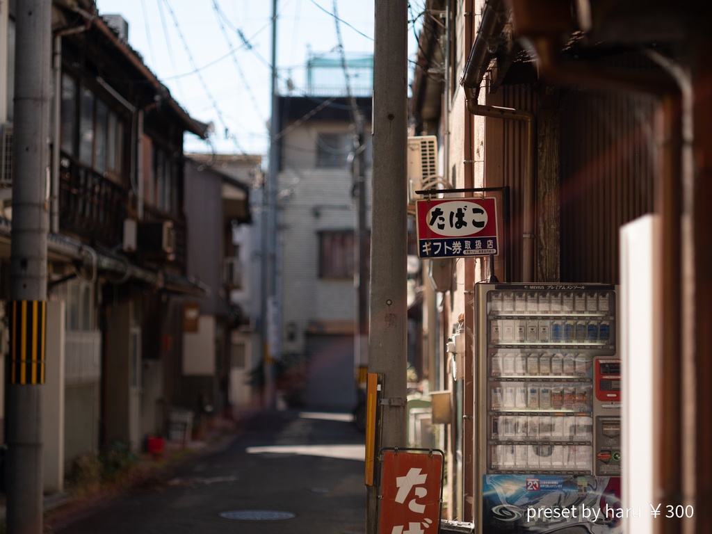 「tobacco shop」jpg&preset(dng)