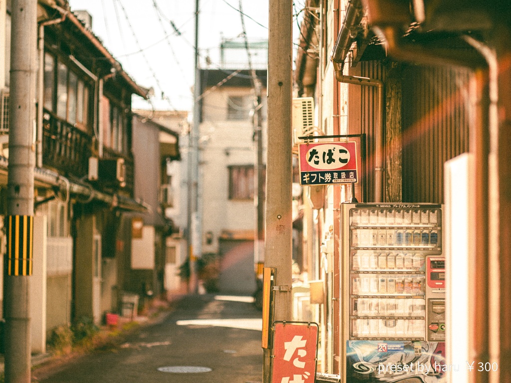 「tobacco shop」jpg&preset（dng）