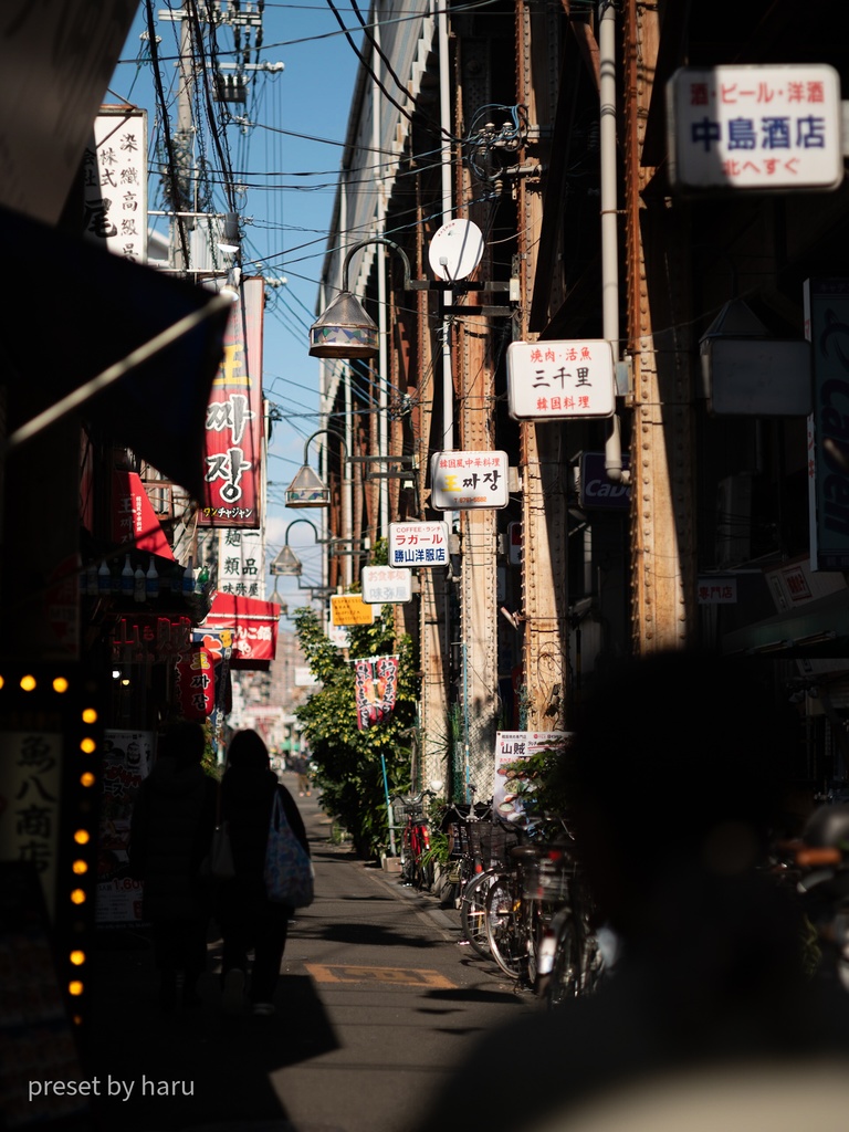 「osaka street」jpg & preset(dng)