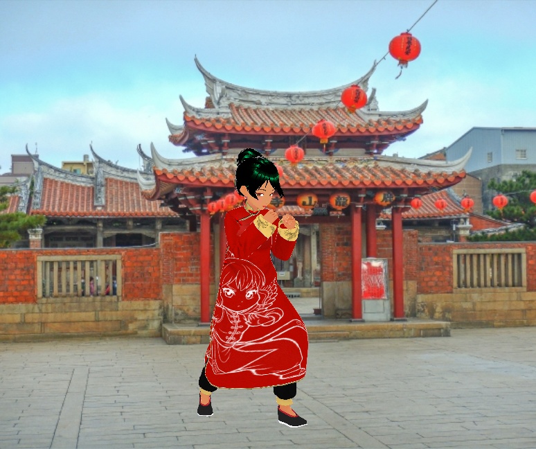 中華服　長袍　チャンパオ　カンフー　道着　功夫【VRoid Studio用衣装】