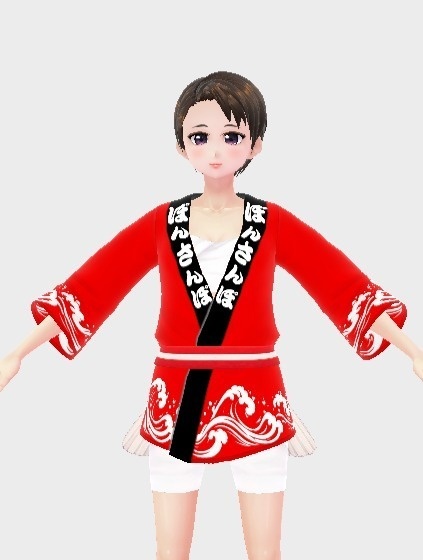 大阪PONTAの生誕祭 公式衣装 ぽん法被 【VRoid Studio用衣装】