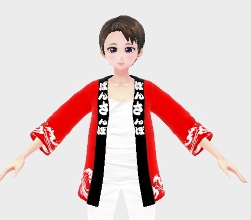 大阪PONTAの生誕祭 公式衣装 ぽん法被 【VRoid Studio用衣装】