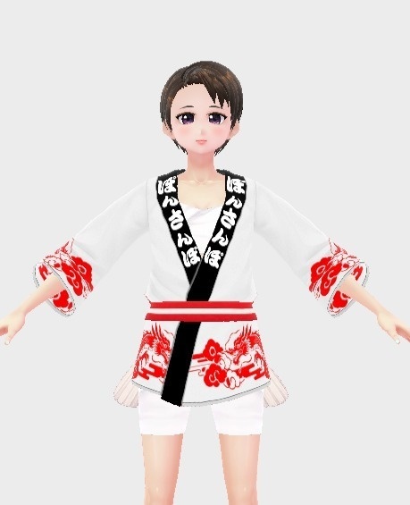 大阪PONTAの生誕祭 公式衣装 ぽん法被 【VRoid Studio用衣装】