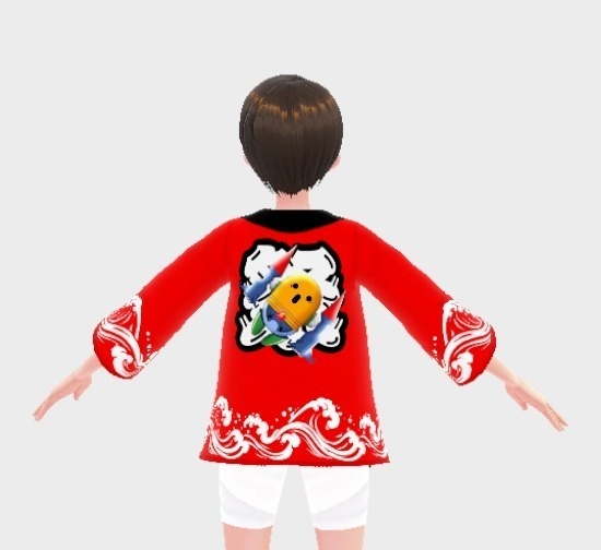 大阪PONTAの生誕祭 公式衣装 ぽん法被 【VRoid Studio用衣装】
