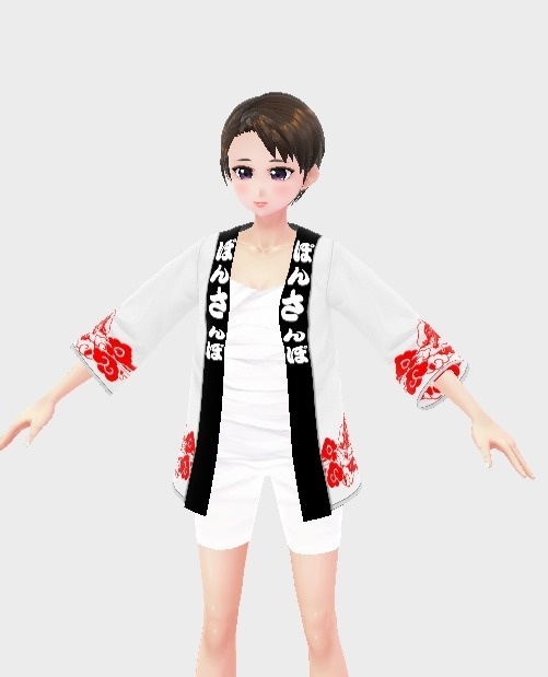 大阪PONTAの生誕祭 公式衣装 ぽん法被 【VRoid Studio用衣装】