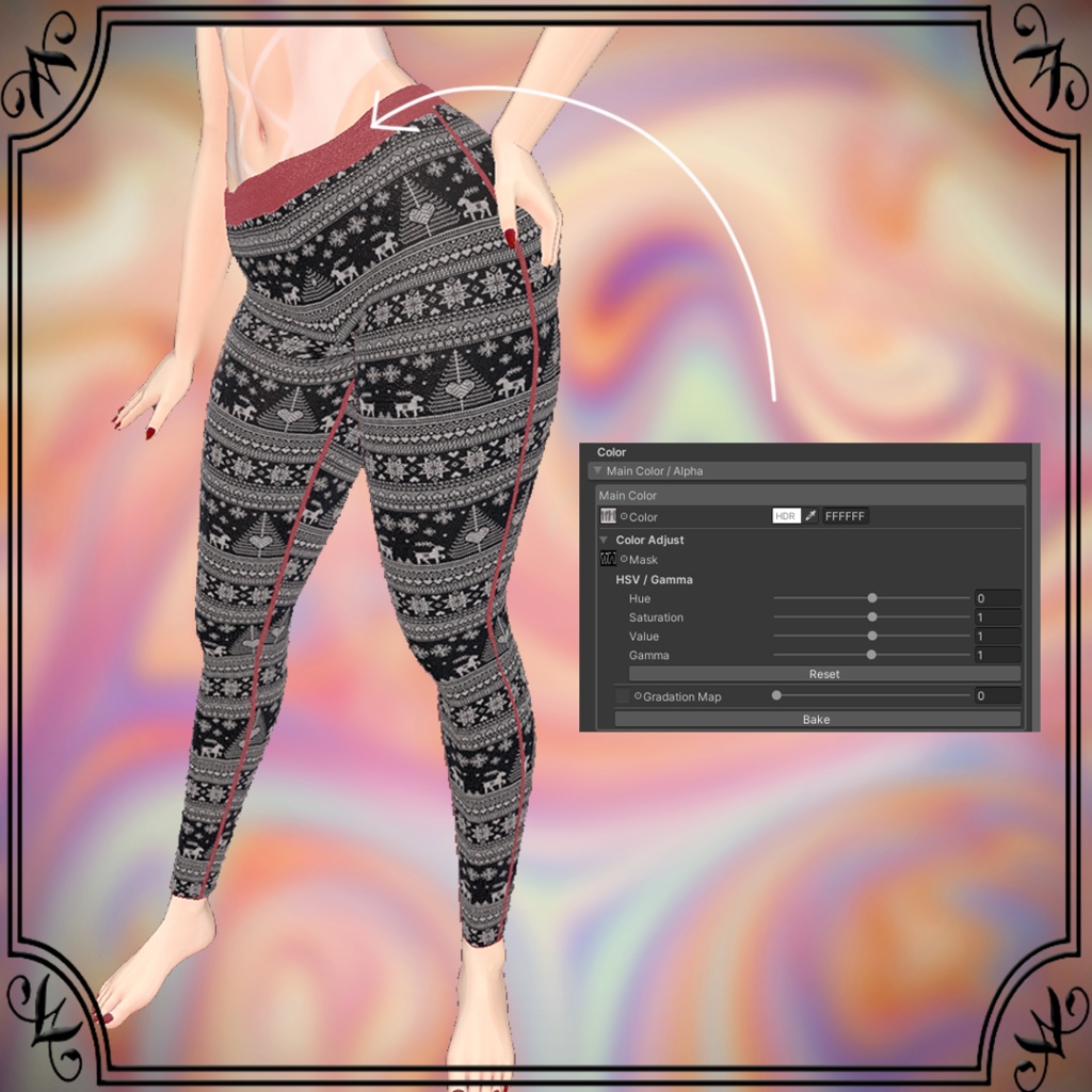 柄レギンス クリスマスエディション | Patterned Leggings Christmas Edition