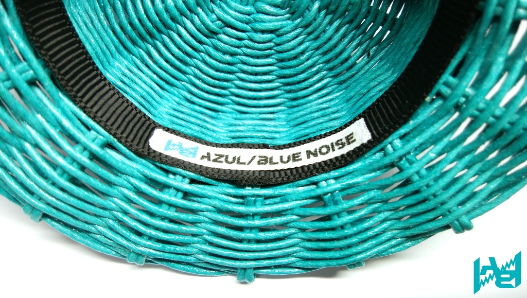 リチ色カンカン帽(ターコイズ×ブラック)