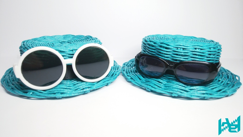 リチ色カンカン帽(ターコイズ×ブラック)