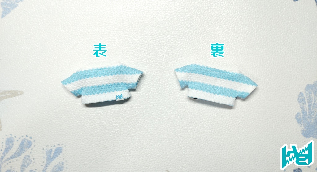 【展示】しましまストレッチTシャツ/スモック