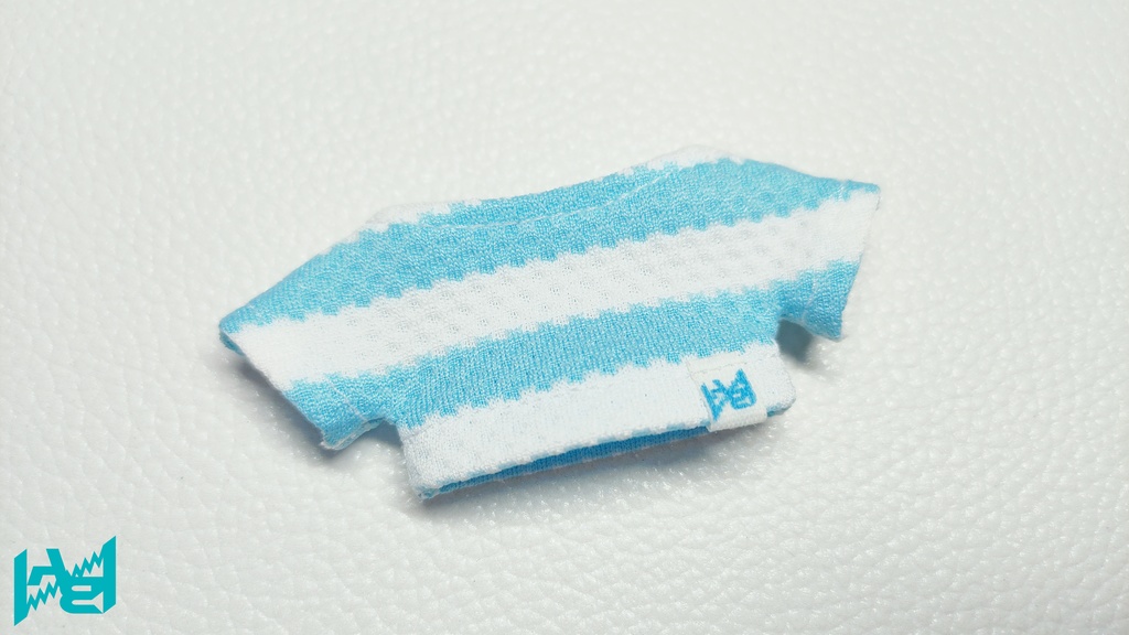 【展示】しましまストレッチTシャツ/スモック