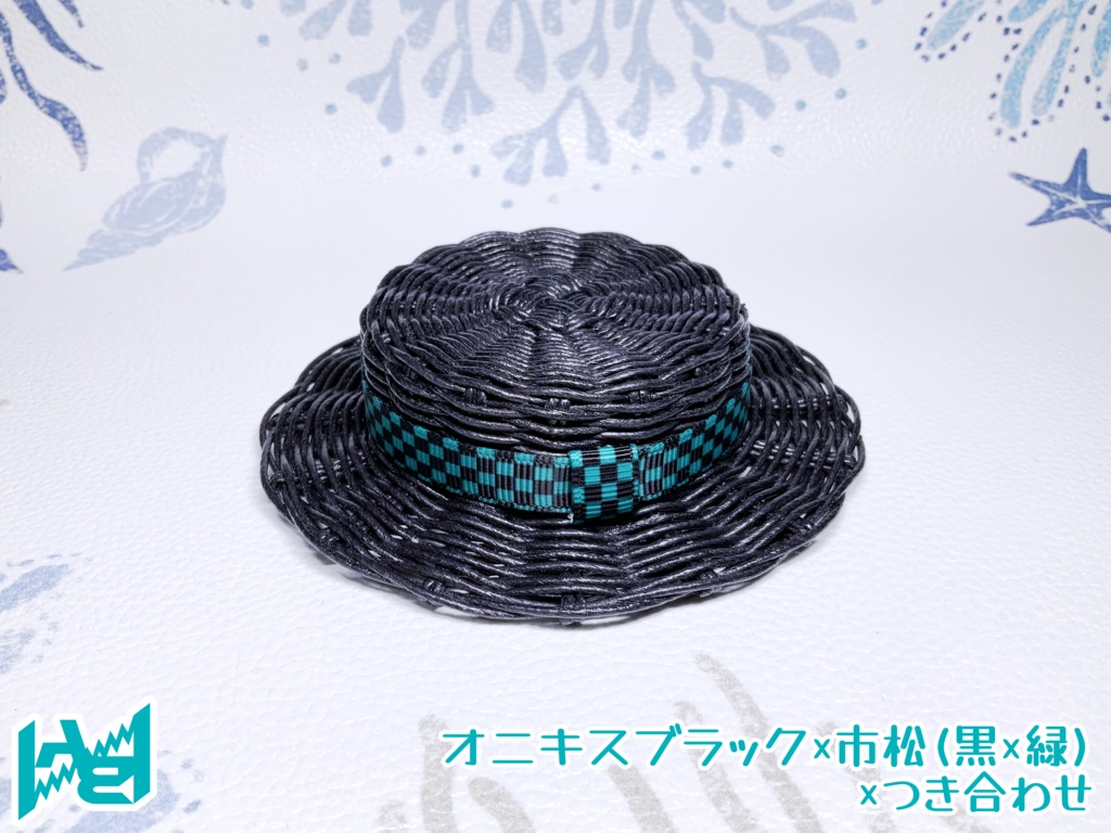 ABNオリジナルカンカン帽(オニキスブラック)