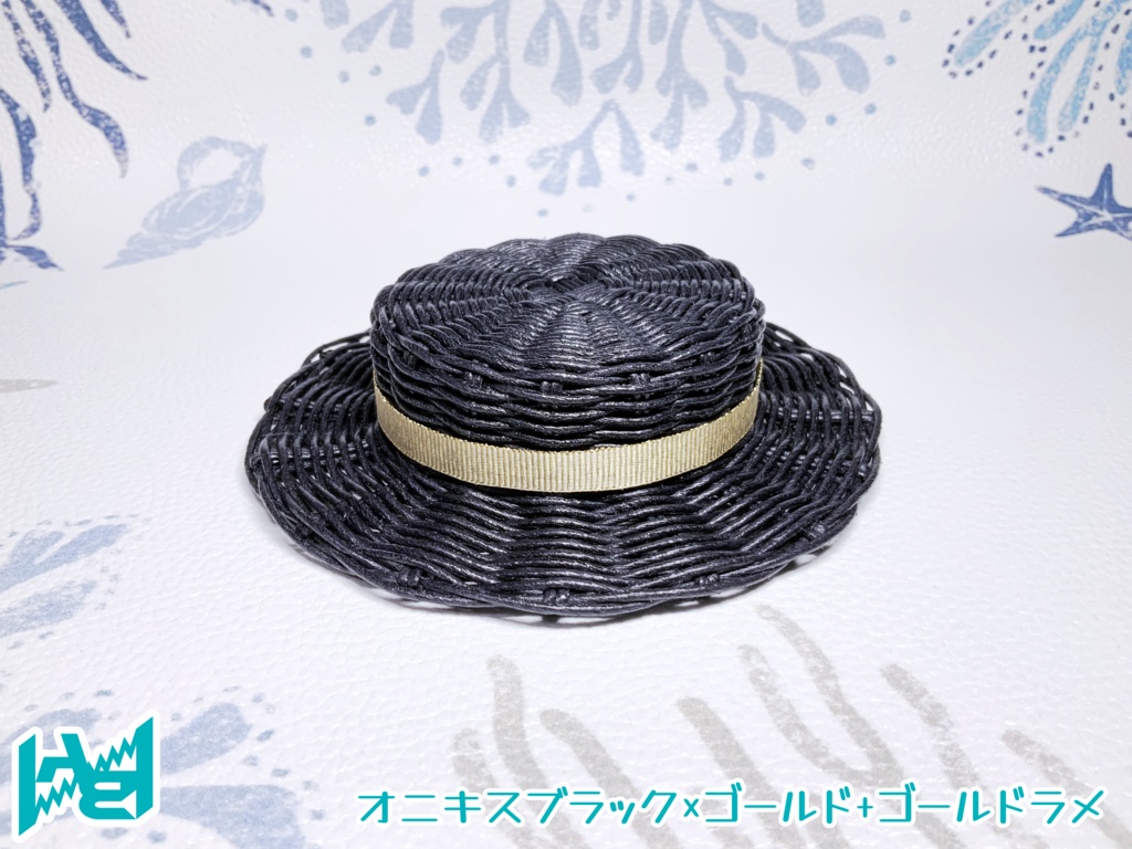 ABNオリジナルカンカン帽(オニキスブラック)