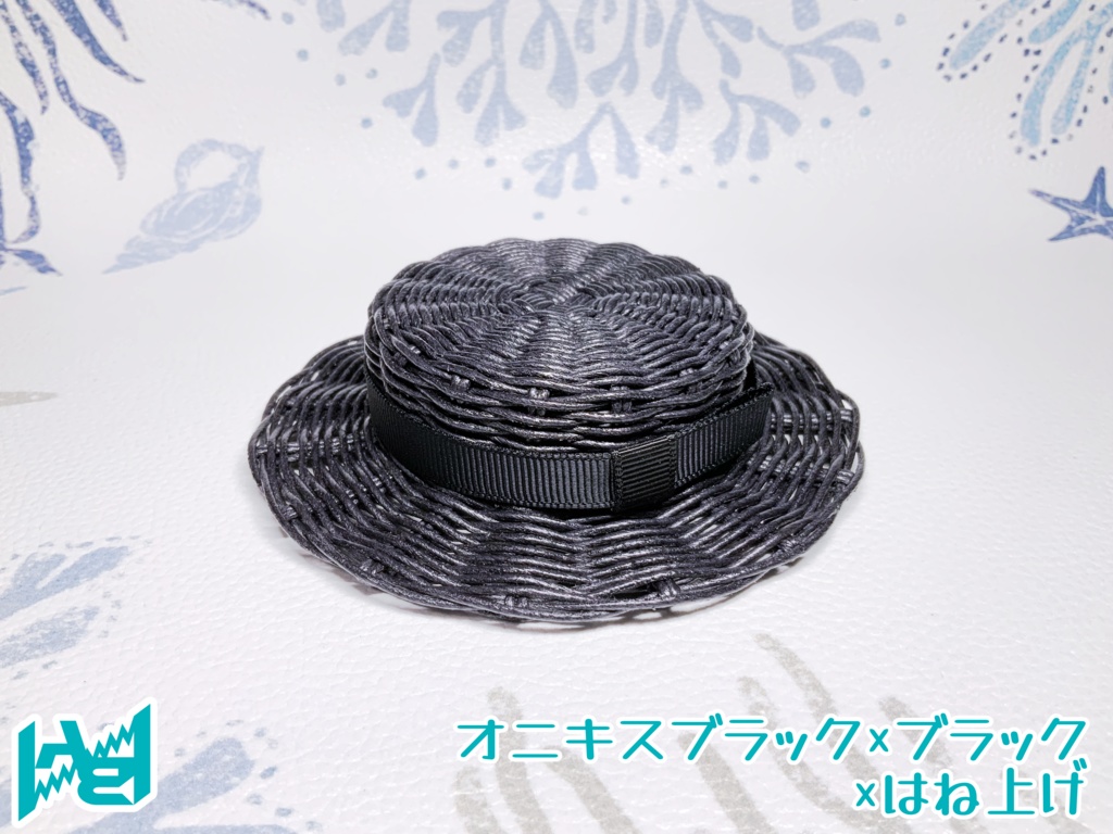 ABNオリジナルカンカン帽(オニキスブラック)