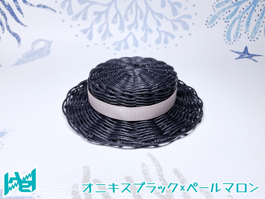 ABNオリジナルカンカン帽(オニキスブラック)