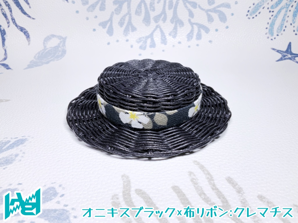 ABNオリジナルカンカン帽(オニキスブラック)