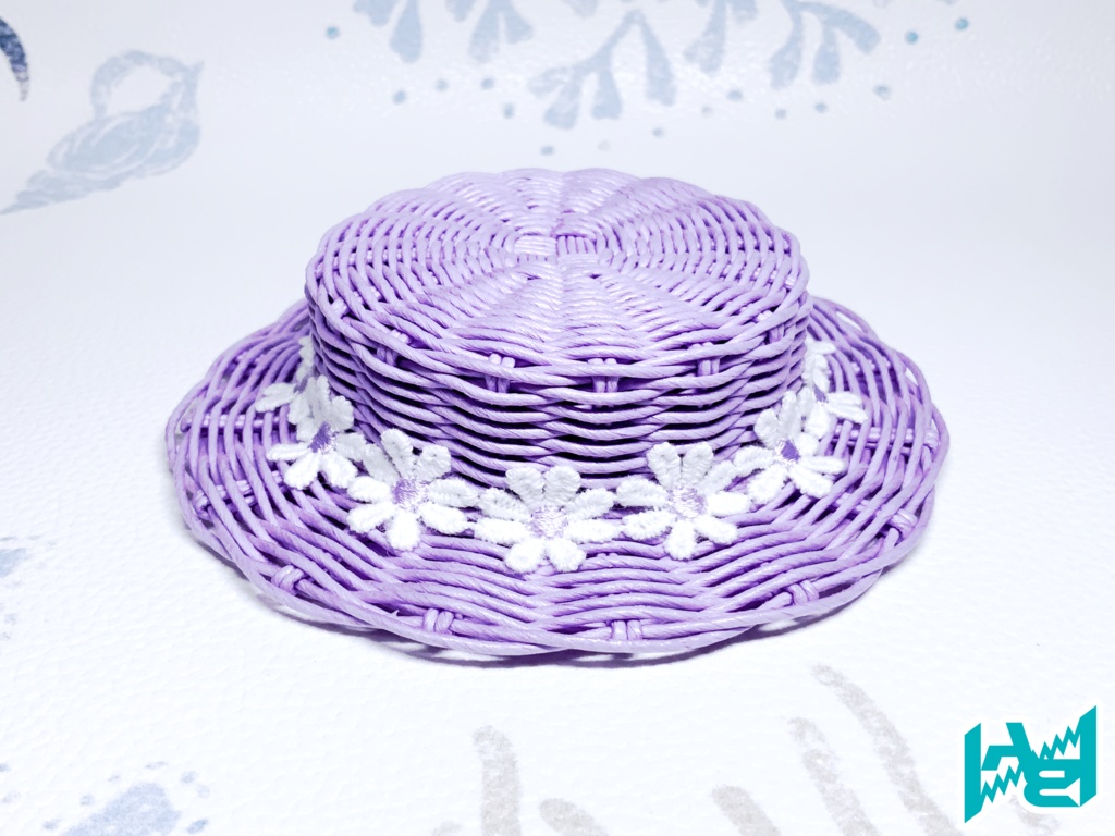 ABNオリジナルカンカン帽(パステルライラック)