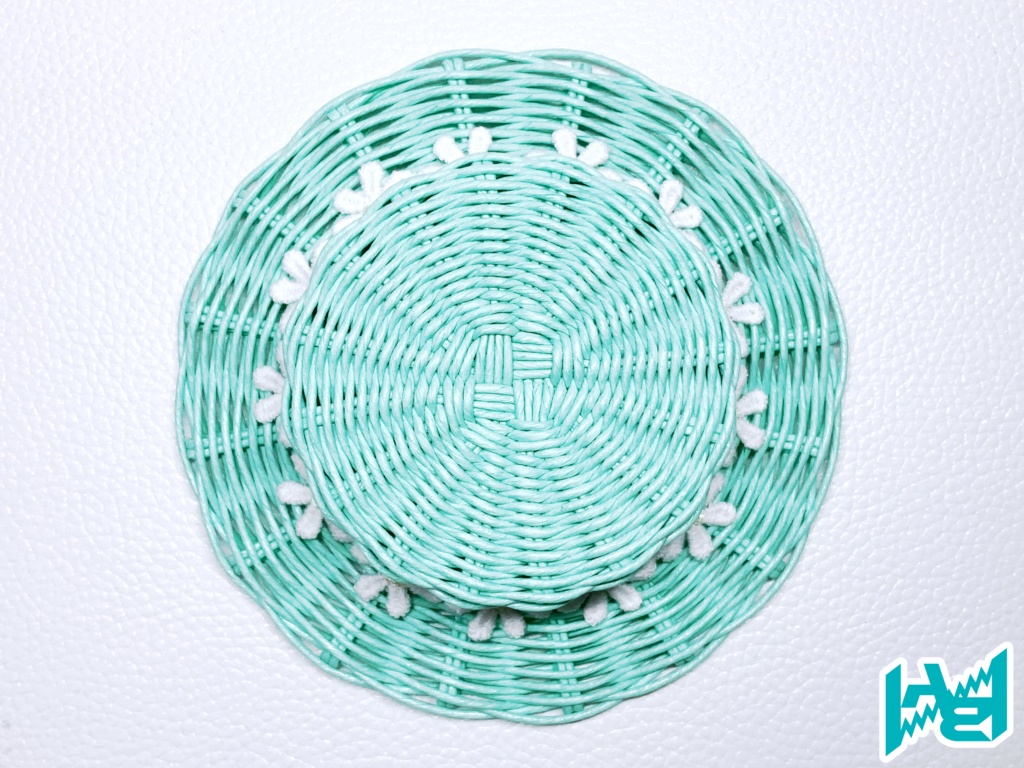 ABNオリジナルカンカン帽(パステルミント)