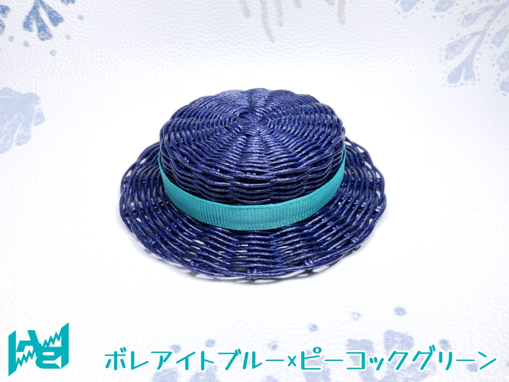 ABNオリジナルカンカン帽(ボレアイトブルー)