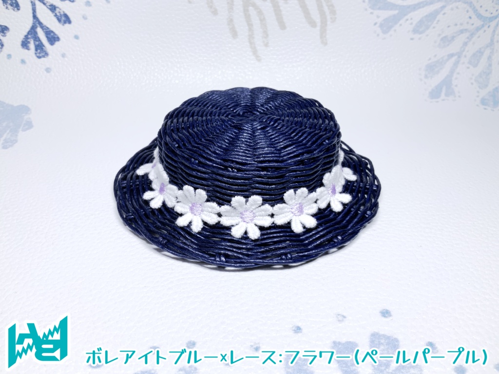 ABNオリジナルカンカン帽(ボレアイトブルー)