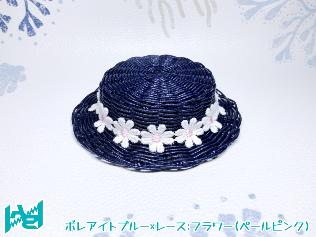 ABNオリジナルカンカン帽(ボレアイトブルー)