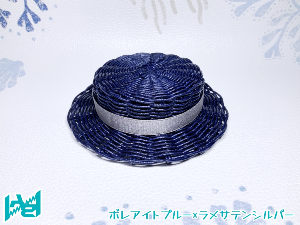 ABNオリジナルカンカン帽(ボレアイトブルー)