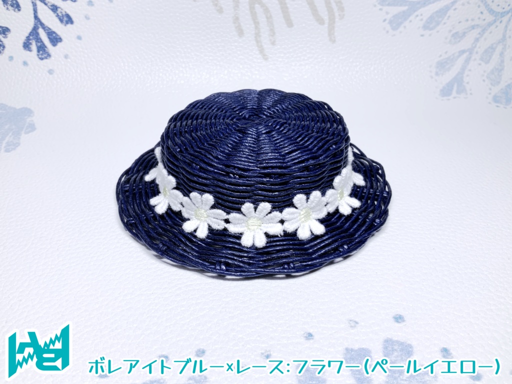 ABNオリジナルカンカン帽(ボレアイトブルー)