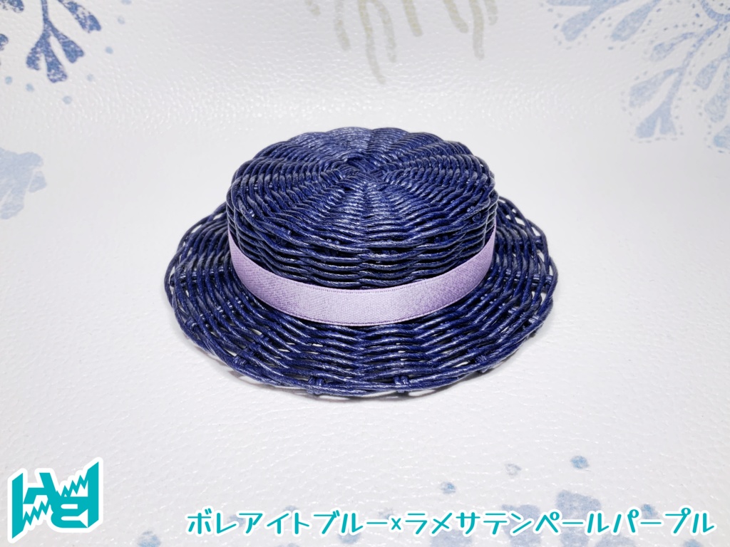 ABNオリジナルカンカン帽(ボレアイトブルー)