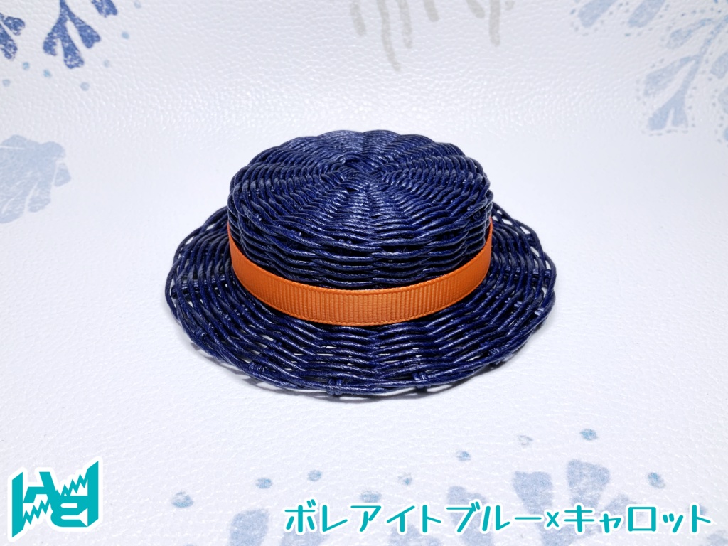 ABNオリジナルカンカン帽(ボレアイトブルー)