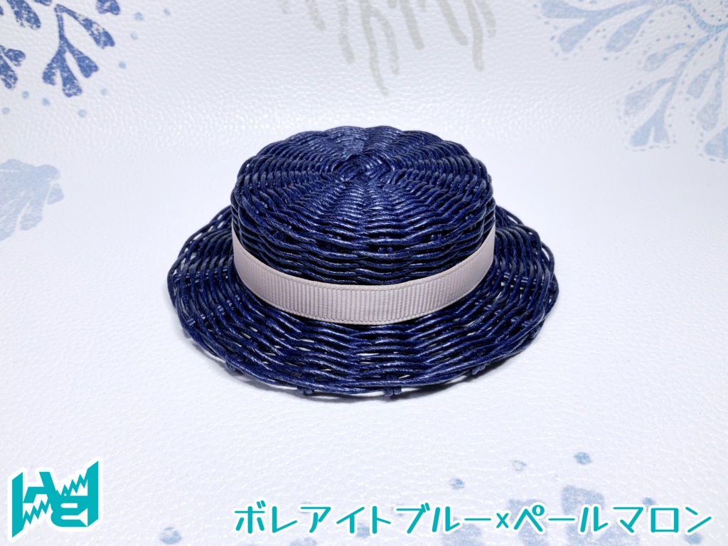 ABNオリジナルカンカン帽(ボレアイトブルー)