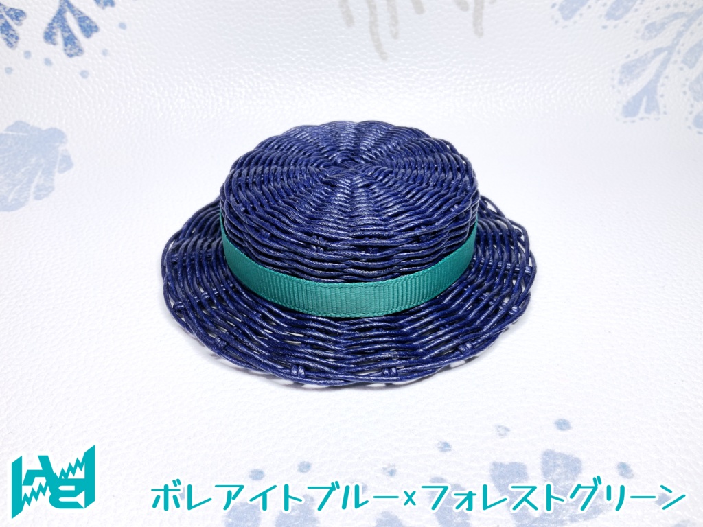 ABNオリジナルカンカン帽(ボレアイトブルー)