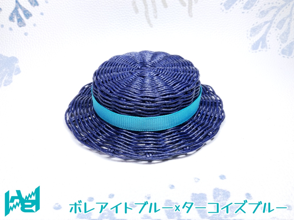 ABNオリジナルカンカン帽(ボレアイトブルー)