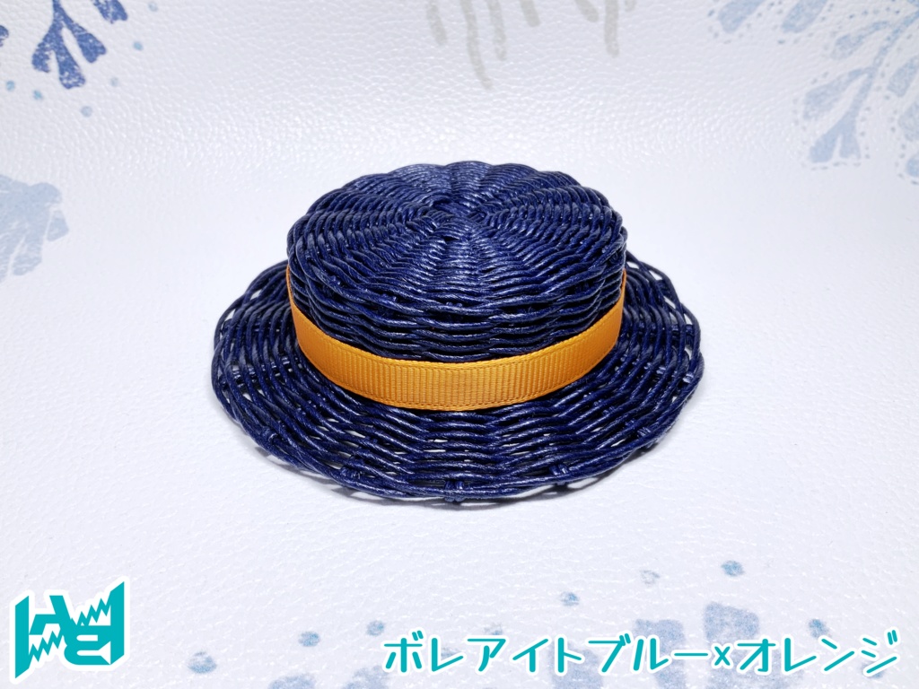 ABNオリジナルカンカン帽(ボレアイトブルー)