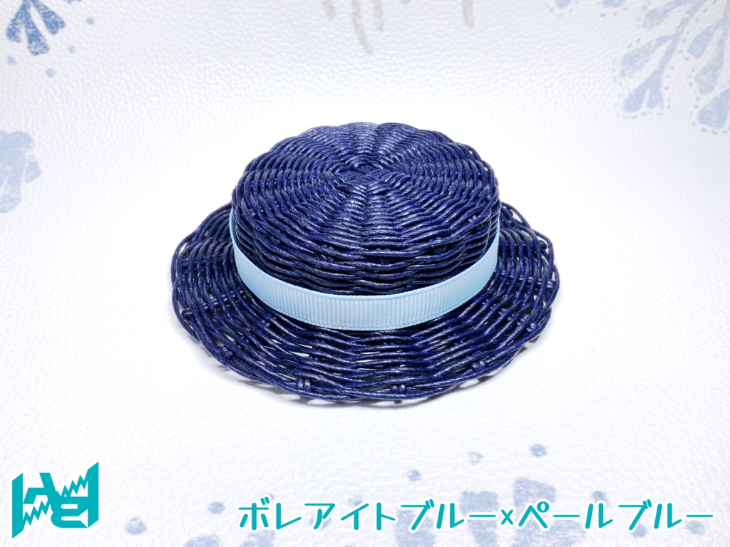 ABNオリジナルカンカン帽(ボレアイトブルー)