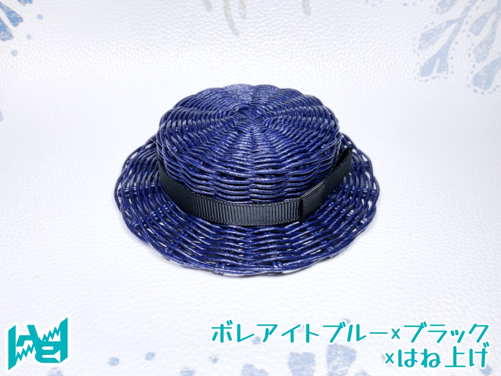 ABNオリジナルカンカン帽(ボレアイトブルー)