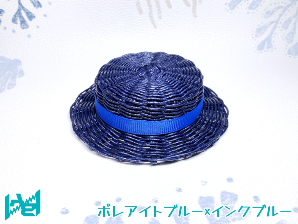 ABNオリジナルカンカン帽(ボレアイトブルー)