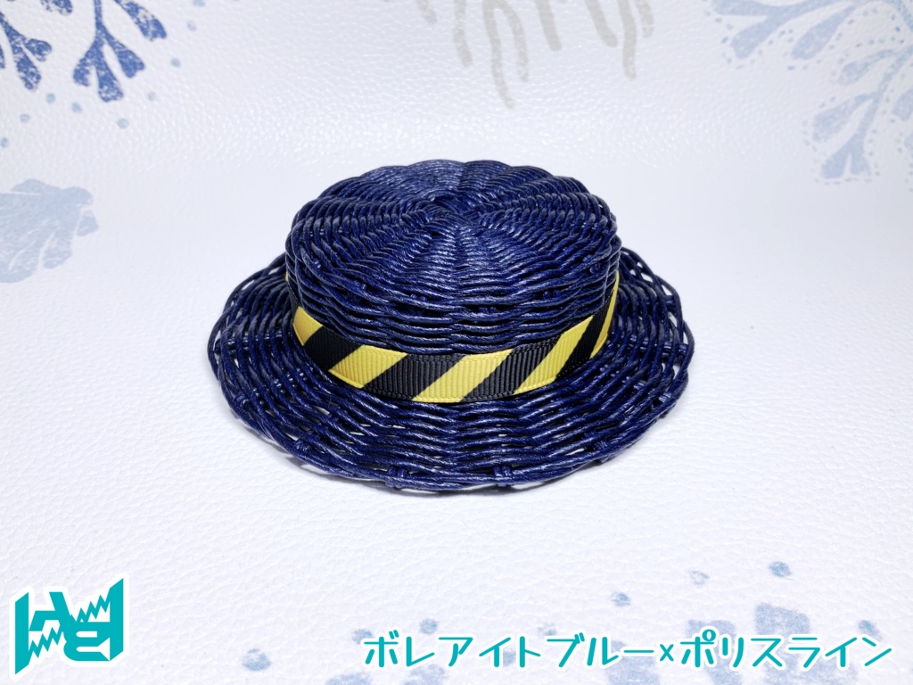 ABNオリジナルカンカン帽(ボレアイトブルー)